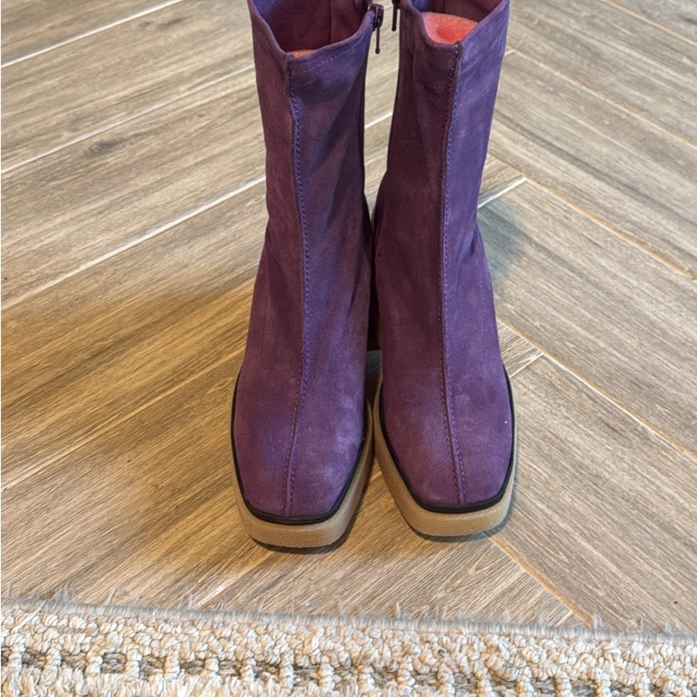Free People Purple Ankle Boots